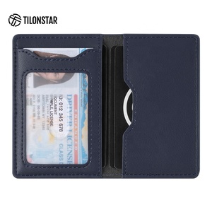 TVW103 ODM/OEM Men's Pocket Money Cover Ultra Thin Bifold Leather Credit Business ID Wallet Luxury <b>Card</b> <b>Holder</b> - Product Image 1