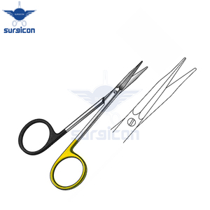 Ciseaux chirurgicaux Siegert 11,5 cm / 4-1/2 pouces, lame droite dentelée, Super Cut TC, qualité supérieure - Product Image 5