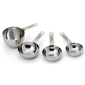 Juego de Tazas Medidoras de Acero Resistente con Asas de Madera para Cocina Diaria, Hogar y Restaurantes, Decoración del Hogar - Product Image 3