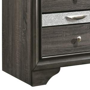 3-Drawer Grey <b>Nightstand</b> - Product Image 5