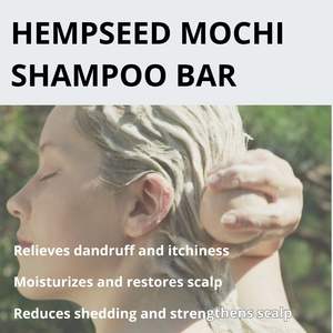 Barra de champú de semilla de cáñamo Erigeron, champú sólido ecológico para cuero cabelludo saludable y cabello fuerte, 100g - Product Image 5