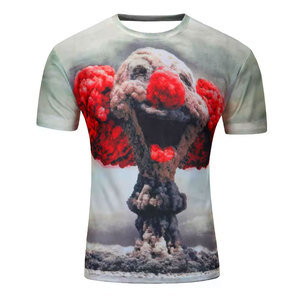 เสื้อยืดแขนสั้นผู้ชาย คอกลม สไตล์ลำลอง พิมพ์ลายรูปภาพ ทรงปกติ ผ้าถักโพลีเอสเตอร์ พิมพ์ลายแบบซับลิเมชั่น - Product Image 1