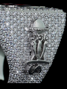 VVS Moissanite Diamond Custom Number <b>Ring</b> Iced Out 925 <b>Silver</b> Hip Hop Luxury <b>Statement</b> Women Men Party Wear <b>Ring</b> - Product Image 5