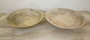 Bol Rustique en Bois Naturel Antique pour Fruits et Légumes, Multi-usages, Personnalisé, Fait Main, Cadeau Idéal pour Diwali et Anniversaire, Utilisation Extérieure - Product Image 2