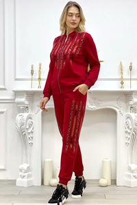 ชุดวอร์มออกกำลังกายแบบซิปเต็มตัวประดับเพชรเทียมสำหรับผู้ชาย เป็นมิตรกับสิ่งแวดล้อม ขายส่งแบบ OEM พร้อมวัสดุล่าสุด - Product Image 6