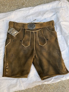 ผู้ชาย Bavarian Trachten antik lederhosen herren Kurz lederhose Oktoberfest - Product Image 3