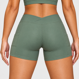 Shorts de Yoga para Mujer, Shorts de Entrenamiento Ligeros, Shorts Deportivos de Compresión, Shorts de Yoga de Cintura Alta para Correr - Product Image 2