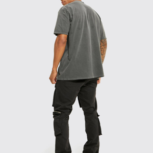 T-shirt Homme Imprimé en Relief à Prix de Gros – Tendance Actuelle pour Tenues Décontractées et d'Extérieur – T-shirt Homme Imprimé en Relief à Épaules Tombantes - Product Image 2