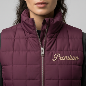 Chaleco Acolchado para Mujer, Chaqueta sin Mangas para Invierno, Fábrica de Ropa de Marca Privada - Product Image 5