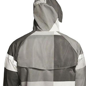 Ensemble court coupe oversize en polyester patchwork contrastant 2025 pour homme – Veste coupe-vent et short en nylon – Survêtement de jogging pour homme - Product Image 6