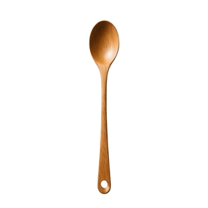 Cuillère à riz en bois de teck écologique, spatule de cuisine antiadhésive, cuillère de service artisanale en bois naturel avec accroche - Product Image 3