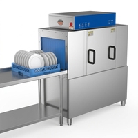 Lave-vaisselle automatique à haute efficacité en acier inoxydable pour restaurants et hôtels, type rack