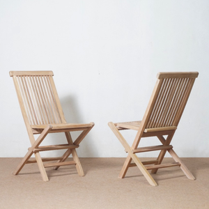 Chaise pliante en teck massif avec roulettes pour l'extérieur, design moderne, jardin, cour, hôtels et villas - Vente en gros - Product Image 3