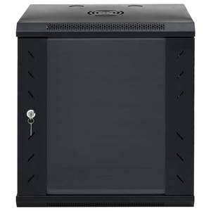 Gabinete de red de 12U y 19 pulgadas para montaje en pared, 20.9 x 15.7 x 23.6 pulgadas, negro, IP20, para sala de servidores - Product Image 4
