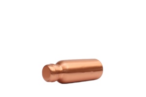 Bouteille de sport moderne en cuivre poli - Bouteille d'eau en métal écologique sans BPA pour la maison, la salle de sport et le bureau - Product Image 4