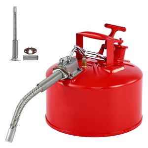 Tanica di Sicurezza per Gas in Acciaio Inox da 2,5 Galloni Tipo II Rossa con Arresto Fiamma e Coperchio Autobloccante per Stoccaggio Benzina - Product Image 1