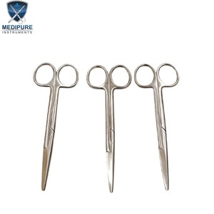 กรรไกรผ่าตัดคุณภาพสูง ขนาด 5.5 นิ้ว ทำจากเหล็กกล้าไร้สนิม ใบมีดคม ใช้ซ้ำได้ ฆ่าเชื้อได้ด้วยหม้อนึ่งความดัน - Product Image 1