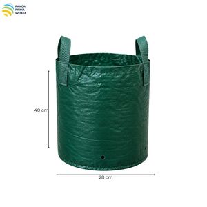 Sac de culture tissé haute qualité 25L en HDPE avec 2 poignées pour pépinière, horticulture et jardinage - Product Image 2