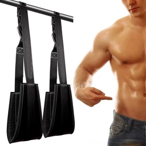 Correa de Gimnasio para Abdominales, para Entrenamiento de Fuerza del Core, Resistente, Acolchada, Ligera, de Nailon, con Soporte para Brazos, Barra de Tracción, Ejercicio Abdominal - Product Image 4