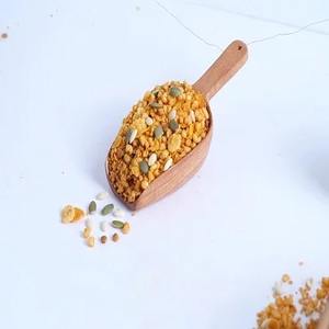 Mezcla de aperitivos de mijo tostado y granos varios, mezcla de semillas de quinoa, aperitivo saludable premium hecho en India, paquete de 90 g - Product Image 1