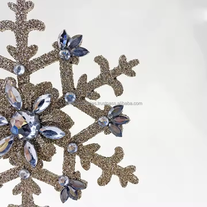 เกล็ดหิมะพราวเครื่องประดับแขวนสำหรับคริสต์มาสจี้โลหะ - Product Image 5