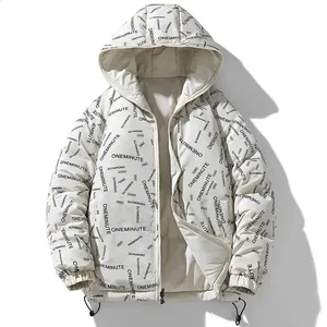 Custom Logo Wholesale Shiny Metallic Puffer Jacket Waterproof Unisex Hooded <b>Bubble</b> <b>Coat</b> Winter Warm Polyester Wadding Streetwear - Product Image 1