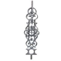 HIMALAY TRADERS Modernes Eisen-Außentreppengeländer mit Scroll-Design, Langlebige Metallarbeit, Sicher, 5 Jahre Garantie, 3D-Modell-Design
