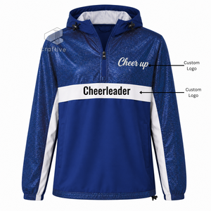Custom Cheer Warm Up Set Athletic Personalized Jacket And <b>Pants</b> Outfit Glitter Embroidered Team Apparel For Girls <b>Dance</b> Practice - Product Image 5