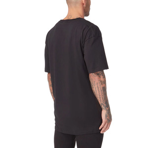 Camiseta Casual de Manga Corta para Hombre, Talla Grande, Color Azul Sólido, 100% Algodón, Cuello Redondo, con Estampado por Sublimación - Product Image 6