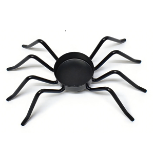 เชิงเทียนเหล็กตกแต่งฮาโลวีนพร้อมลายแมงมุมสำหรับตกแต่งโต๊ะบ้าน - Product Image 6