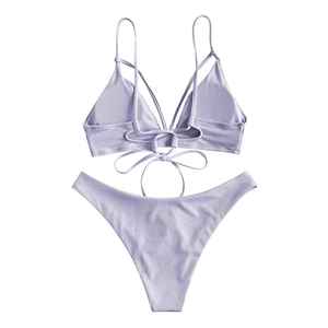 Nuevo Conjunto de Bikini de Verano para Mujer, Sexy, de Cintura Alta, con Push-Up, de 1 Pieza, con Estampado Floral Paisley y Cierres - Product Image 1