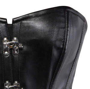 Faja moldeadora de cuerpo de calidad, corsé bustier de cuero para mujer, corsé top de cintura delgada para mujer con precio económico OEM - Product Image 5