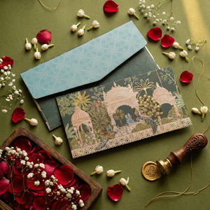 Sobres de lujo para dinero de boda, Shagun Hongbao Lai Si, sobres rojos para regalo en efectivo. - Product Image 1