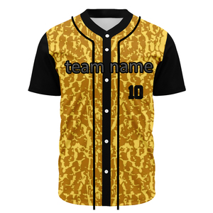 Camiseta de Béisbol Sublimada con Estampado Personalizado, Botones y Diferentes Nombres y Números de Equipos - Product Image 4
