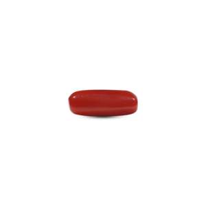 Synthetic Red Coral Cabochons 6 Carat Lot 4x6mm for Earring Making - Product Image 2