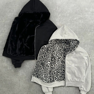 Hoodie en fourrure, Sweat à capuche en fourrure, Hoodie en fausse fourrure, Hoodie en fourrure pelucheuse, Hoodie Sherpa, Hoodie en polaire fourrée, Hoodie d'hiver en fourrure, Hoodie oversize en fourrure - Product Image 3