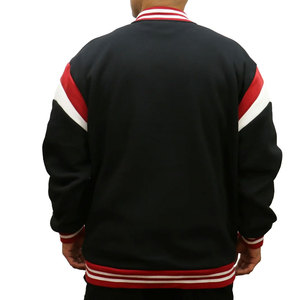 Custom <b>Men's</b> <b>Canvas</b> Varsity <b>Jacket</b> with Stand Collar and Front Logo Relaxed Fit Durable Material <b>for</b> Urban Casual Wear - Product Image 2
