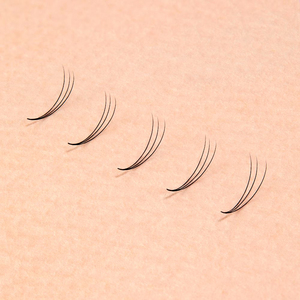 [Private Label] Ciglia Finte Premium Coreane PBT Premade Fans Glam W 0.07 Ingrosso (Curvatura B,C,J,D) (Mix 8-14mm) Ciglia Singole Morbide - Product Image 3