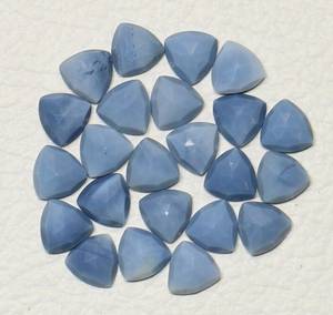 <b>Top</b> Quality Natural Blue Opal Trillion Rose Cut Blue Opal Loose Gemstone Jewelry Accessories Healing <b>Crystal</b> All Sizes Available - Product Image 4