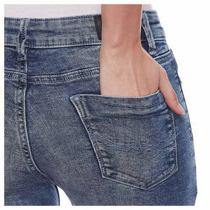 Jeans en denim skinny pour femmes, streetwear, vente en gros, 100% coton, séchage rapide, anti-plis, taille et couleur personnalisables - Product Image 5