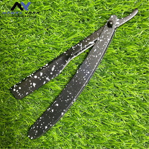 มีดโกนหนวดแบบใบมีดเดี่ยวสำหรับร้านตัดผม ยี่ห้อส่วนตัว รุ่นล่าสุดสำหรับผู้ชาย ใช้ซ้ำได้ พิมพ์ลายแบรนด์ตามสั่ง มีดโกนสำหรับดูแลผิวหน้า - Product Image 4