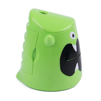 Taille-crayon électronique portable Eagle EG-5017, design animal de dessin animé, plastique multicolore, automatique, 9,8x10,7x9,4 cm, pour étudiants