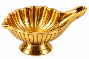 Lampe à huile artisanale en laiton Lotus Diya, lampe décorative traditionnelle pour Puja, Deepak, Aarti, lumière de prière, décoration de temple et de maison, cadeau de festival - Product Image 3