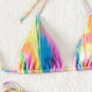 Nuevo Bikini de Dos Piezas con Estampado de Secado Rápido y Ecológico de Alta Calidad para Mujer, Traje de Baño con Tanga en V, Ropa de Playa con Descuento - Product Image 3