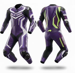 Traje de Motociclismo de Cuero Vacuno de Montaña de 1.3 mm |   Edición 2026 Titanium Slider |   Ajuste Profesional a Medida - Product Image 6