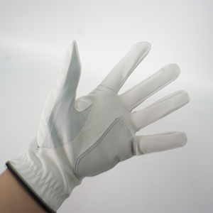 Gants de golf pour hommes en cuir Cabretta blanc et noir, légers, respirants, de haute qualité, nouveau design, toucher doux - Product Image 6