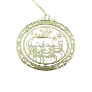 เครื่องประดับทองเหลืองหล่อสไตล์วินเทจสำหรับตกแต่งวันหยุด - Product Image 1