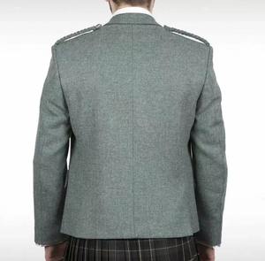 Vestes et gilets d'hiver décontractés sur mesure en tissu écossais pour hommes, costumes écossais pour mariage, blazers en vente en gros, prêts à être expédiés - Product Image 2