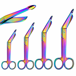SUAVE SURGICAL INSTRUMENTS Ciseaux à pansements Rainbow Lister pour premiers secours et soins infirmiers, 3,5" et 7,25", instruments chirurgicaux de qualité allemande - Product Image 1