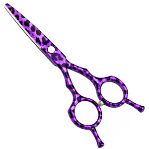 Lot de 4 ciseaux de coiffure léopard en acier inoxydable de qualité supérieure de 6 pouces avec rasoirs, outils de barbier légers, OEM/ODM - Product Image 2